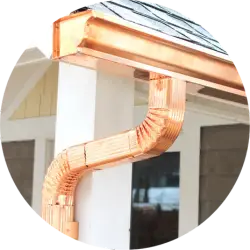 Copper Gutter Cleaning